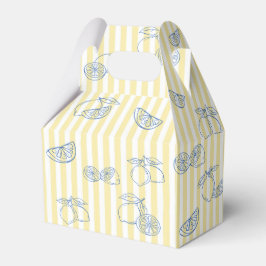 Handritad citron baby shower förmånslåda presentaskar