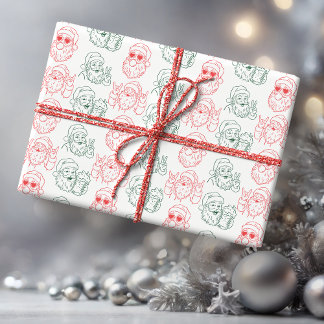 Handritad Cool Tomte Presentpapper