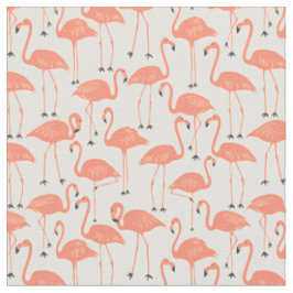 Handritad Flamingo | Tropisk Syddning & Quilting Tyg
