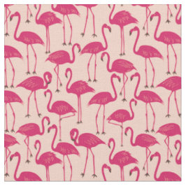 Handritad Flamingo | Tropisk Syddning & Quiltning Tyg