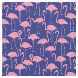 Handritad Flamingo | Tropisk Syddning & Quiltning Tyg