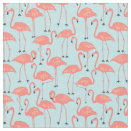 Handritad Flamingo | Tropisk Syning & Quiltning Tyg