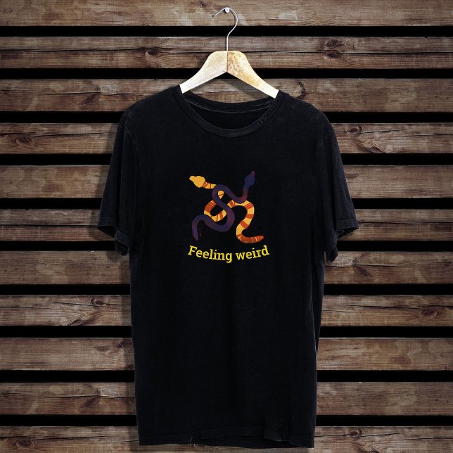 Handritad flerfärgad rolig ormdesign t shirt (Skapare uppladdad)