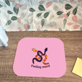 Handritad flervärgad rolig ormdesign musmatta
