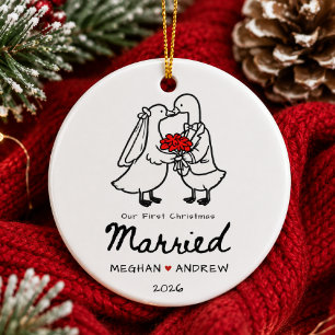Handritad Första Julen Gift Ornament