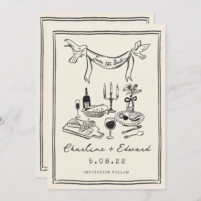 Handritad Funky Handstil Spara datum Datumet (Skapare uppladdad)