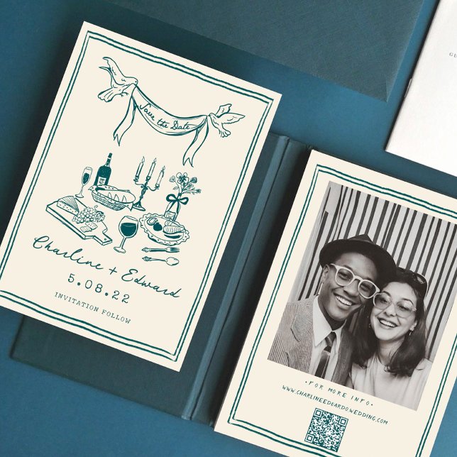 Handritad Funky Handstil Spara datum Spara Datumet (Skapare uppladdad)