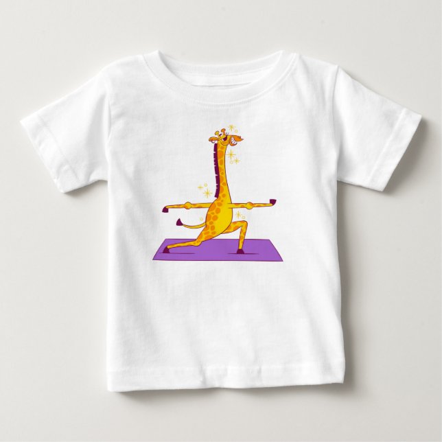 Handritad Giraff Serietröja | Cute Safari A T Shirt (Framsida)