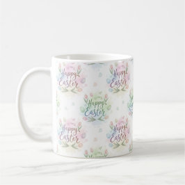 Handritad Glad Påsk Akvarell Kaffemugg