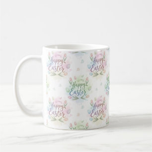 Handritad Glad Påsk Akvarell Kaffemugg