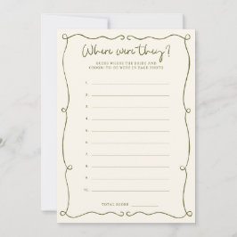 Handritad grönt var de spelade kort