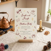 Handritad Jingle And Mingle Julfest