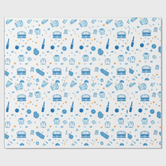 Handritad Kricket Doodle Sömlöst Mönster Roligt Sp Presentpapper