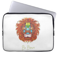 Handritad Lejon konst | 13-tums Neoprene Laptop sl