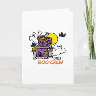 Handritad Little Boo Crew Halloween Kort