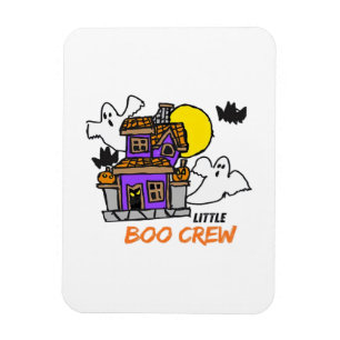 Handritad Little Boo Crew Halloween Magnet