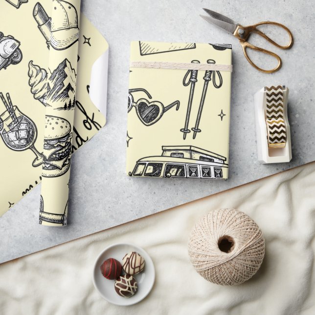 Handritad Livsstil Clipart-paket,  Presentpapper (Hantverk)