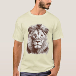 HANDRITAD LÖWE T SHIRT