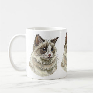 Handritad Luffy Ragdoll katt Kaffemugg