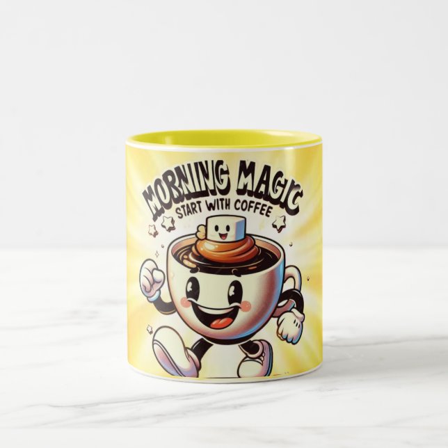 Handritad modern kalligrafi, citat Mugg (Center)