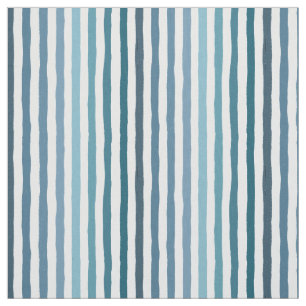 Handritad Rand i Shades of Sea-Inspired Blue Tyg