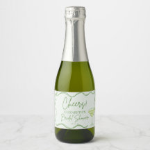 Handritad Retro Margs & Matrimony Bröllopsdusch
