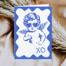 Handritad Rolig Romantisk Cupid XO Alla Hjärtans D