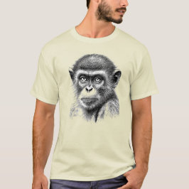 HANDRITAD SCHIMPANS T SHIRT