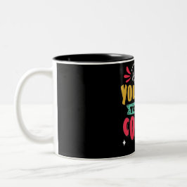 Handritad skrift - Motiveringell typografi Mugg