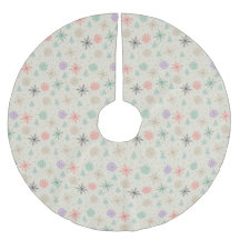 Handritad Snöflingor Julgranar Multifärgad