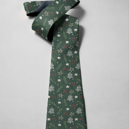 Handritad Snyggt Necktie Slips