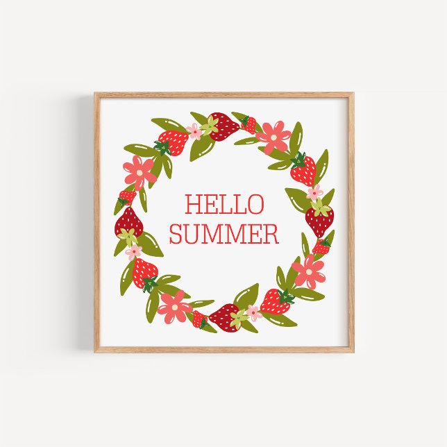 Handritad sommarsträvringstryck poster (Skapare uppladdad)