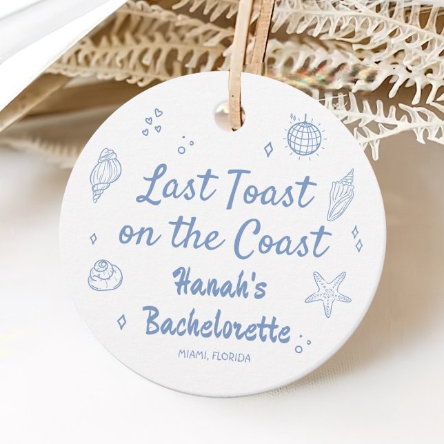 Handritad Strand Möhippa Fest Gåvor Etiketter (Skapare uppladdad)