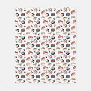 Handritad Sushi Mix Fleecefilt
