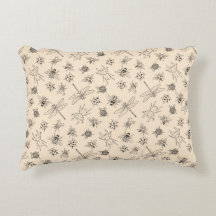 Handritad Tecknad Insektra Mönster