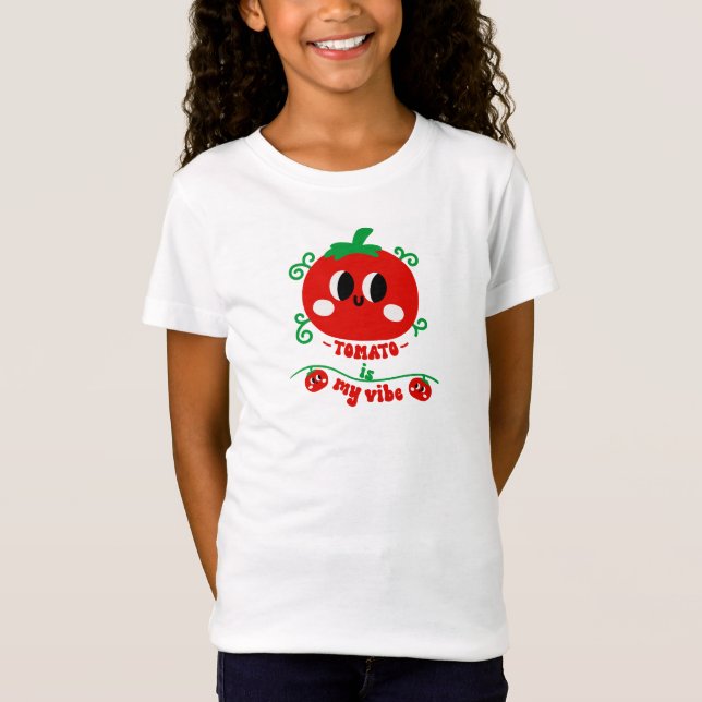 Handritad Tomat Är Min Vibe T Shirt (Framsida)