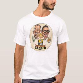 Handritad torsdag natt Tankad karikatyr tee