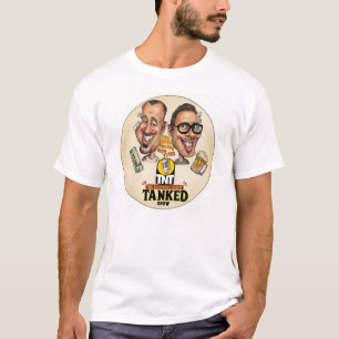 Handritad torsdag natt Tankad karikatyr tee