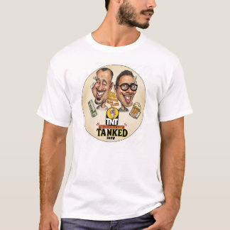Handritad torsdag natt Tankad karikatyr tee