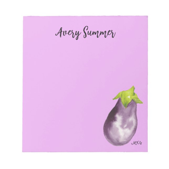 Handritad vattenfärgsutsugningsanläggningens Lila Anteckningsblock (Framsida)