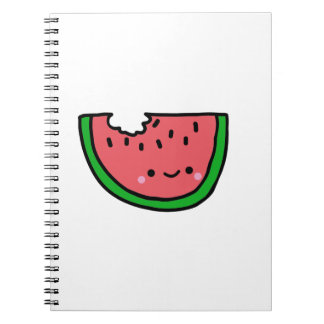 Handritad Vattenmelon Tecknad Illustration Anteckningsbok