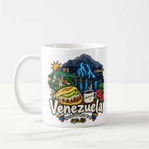 Handritad venezuelansk reskonst Landmärke