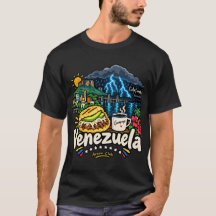 Handritad venezuelansk reskonst Landmärke
