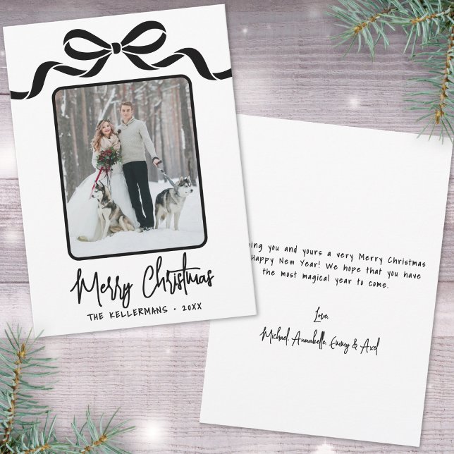 Handritad Whimsical Jul Julkort (Hand Drawn Whimsical Christmas Holiday Card)