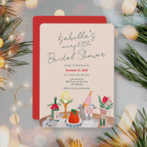 Handritad Whimsical Merry Little Bridal Shower