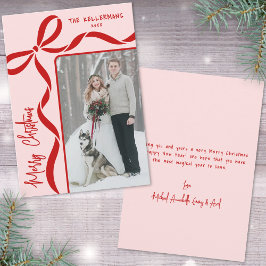 Handritad Whimsisk God Jul Julkort