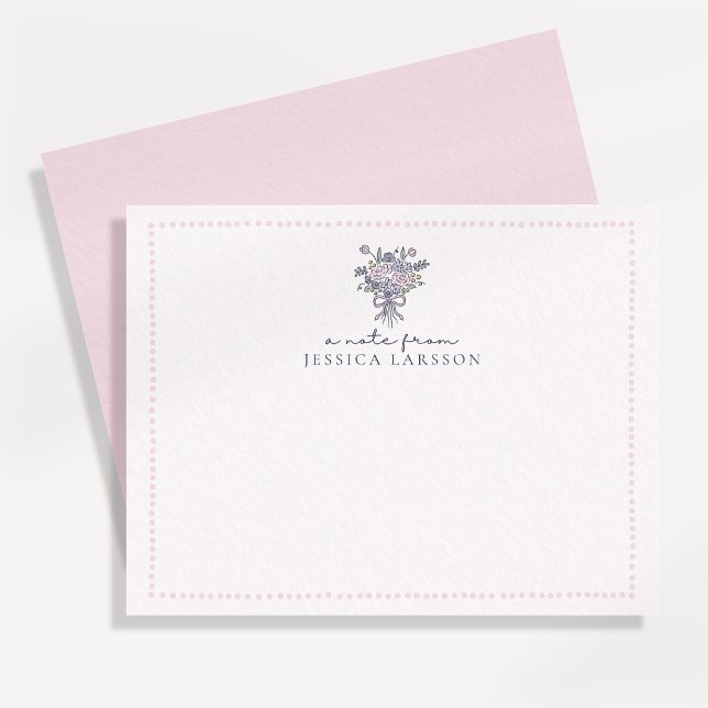 Handritade blommor, prickig ram ett meddelande frå inbjudningar (Skapare uppladdad)