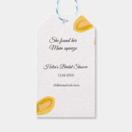 handritade citronblad lägg till QR bröllopsfest Presentetikett