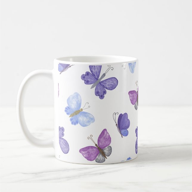 "Handritade hörnens design | Whimsisk och romantis Kaffemugg (Vänster)