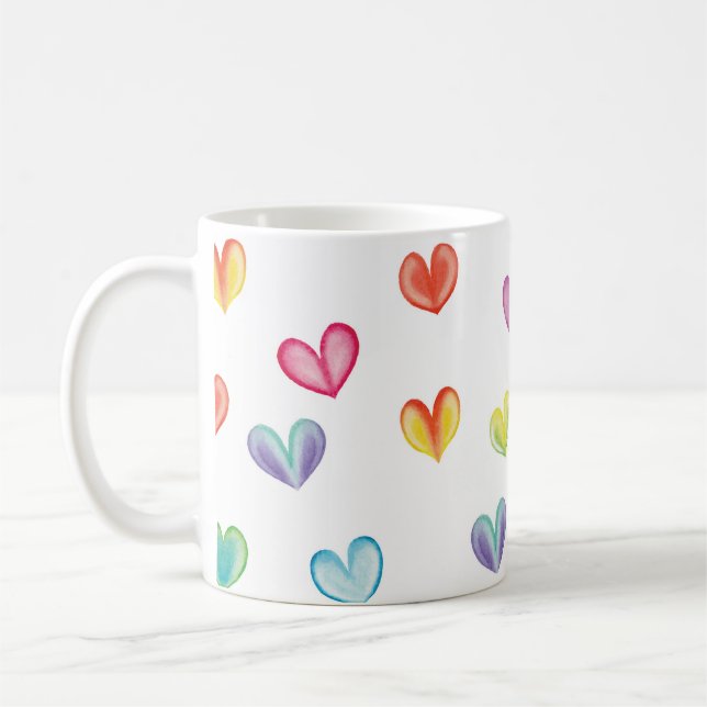 "Handritade hörnens design | Whimsisk och romantis Kaffemugg (Vänster)